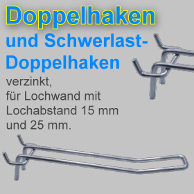 Lochwandhaken Doppelhaken