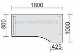 4-5 C-Fuss-Flex-Schreibtisch