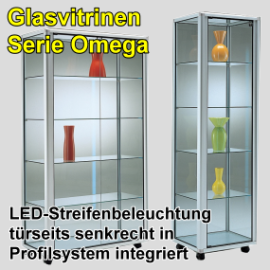 Glasvitrine Omega