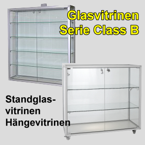 Glasvitrinen CLASS B, Glasvitrine