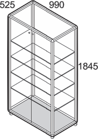 Standglasvitrine BV79-52 Standglasvitrine BV79-52