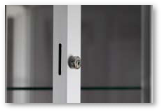 Glasvitrine Schloss Glasvitrine Schloss