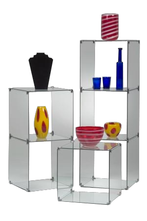 Selbstbauvitrine Studio mit 6 Feldern Selbstbauvitrine Studio mit 6 Feldern