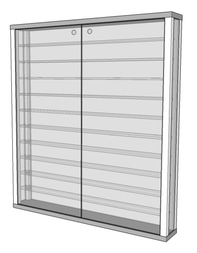 Wandvitrine gross_IP7811 Wandvitrine gross_IP7811