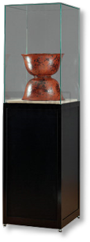 Glasvitrine 1800 S mit Glassturz