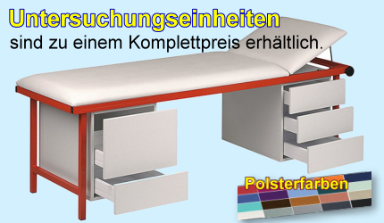 Untersuchungsliegen-Untersuchungseinheiten
